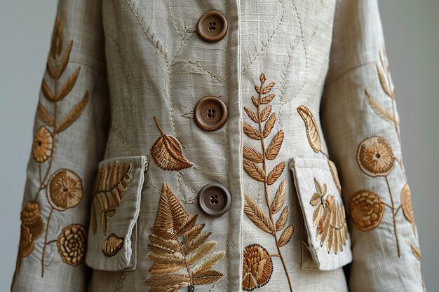 zestaw haftowanych tekstyliów